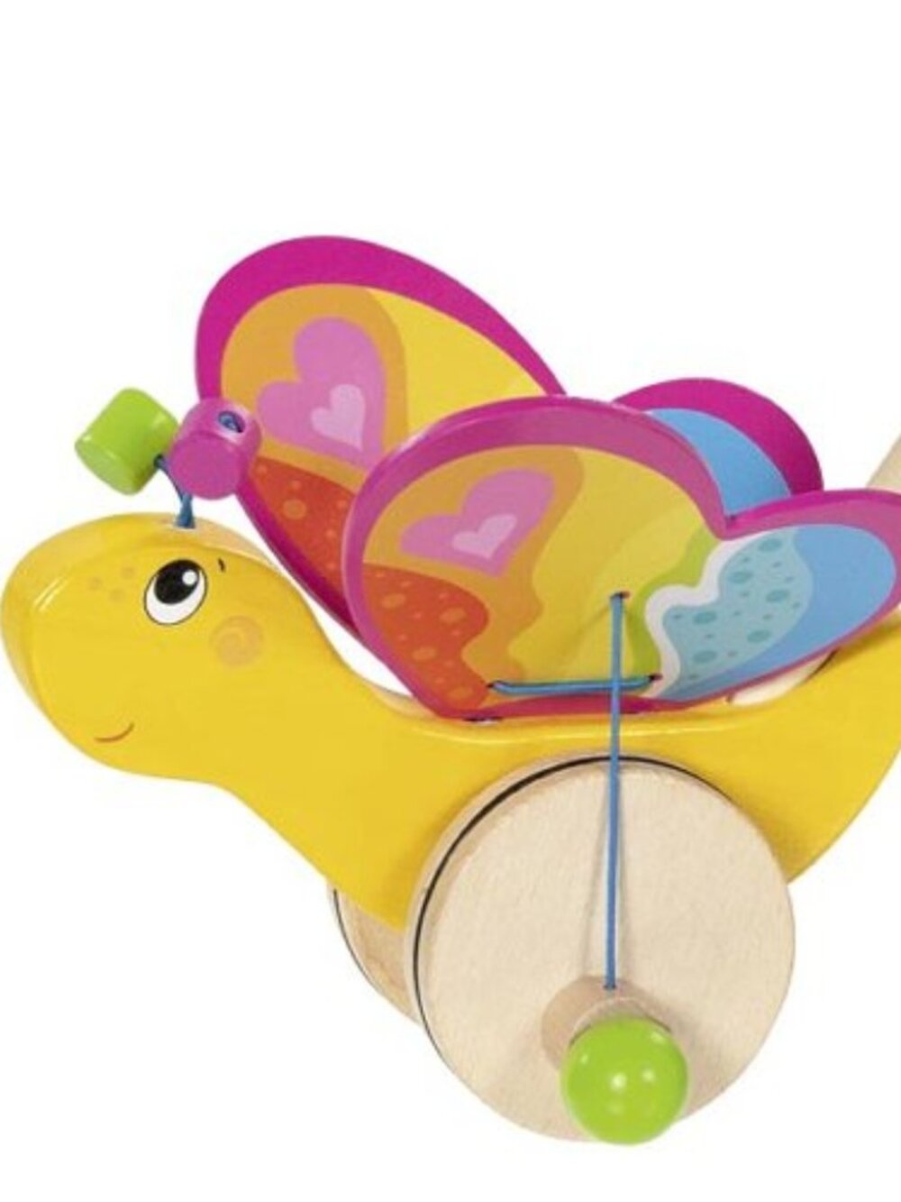 NWT Goki Wooden Toys Push Along Butterfly Labelle
